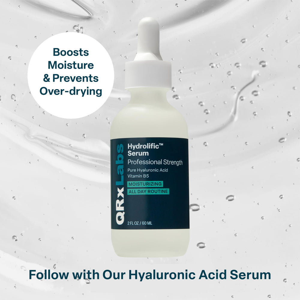 QRxLabs Pore Refining Toner Pads night routine setup