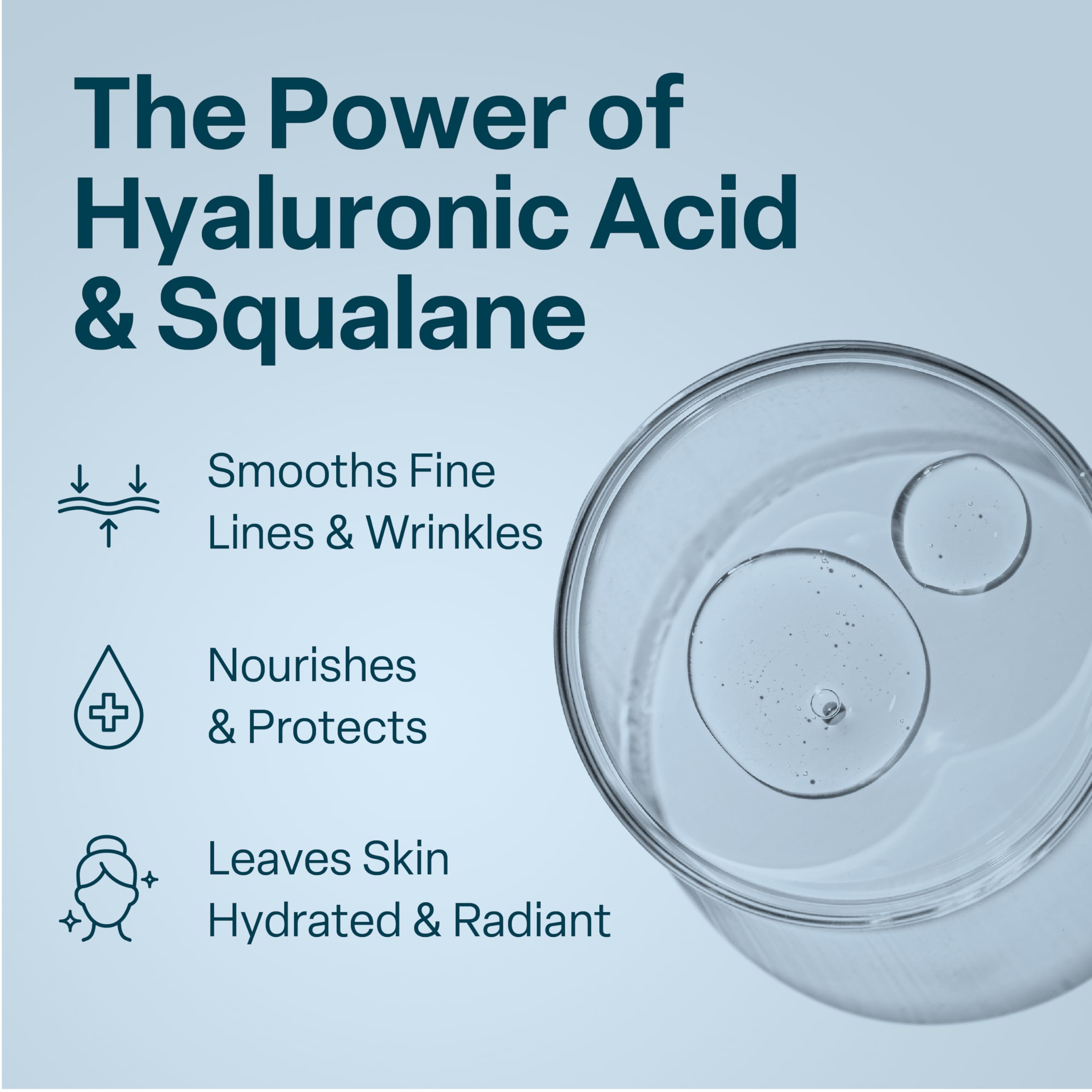 QRxLabs Squalane-Hyaluronic-Acid Cream jar emphasizes plump hydration for dry skin mornings and evenings