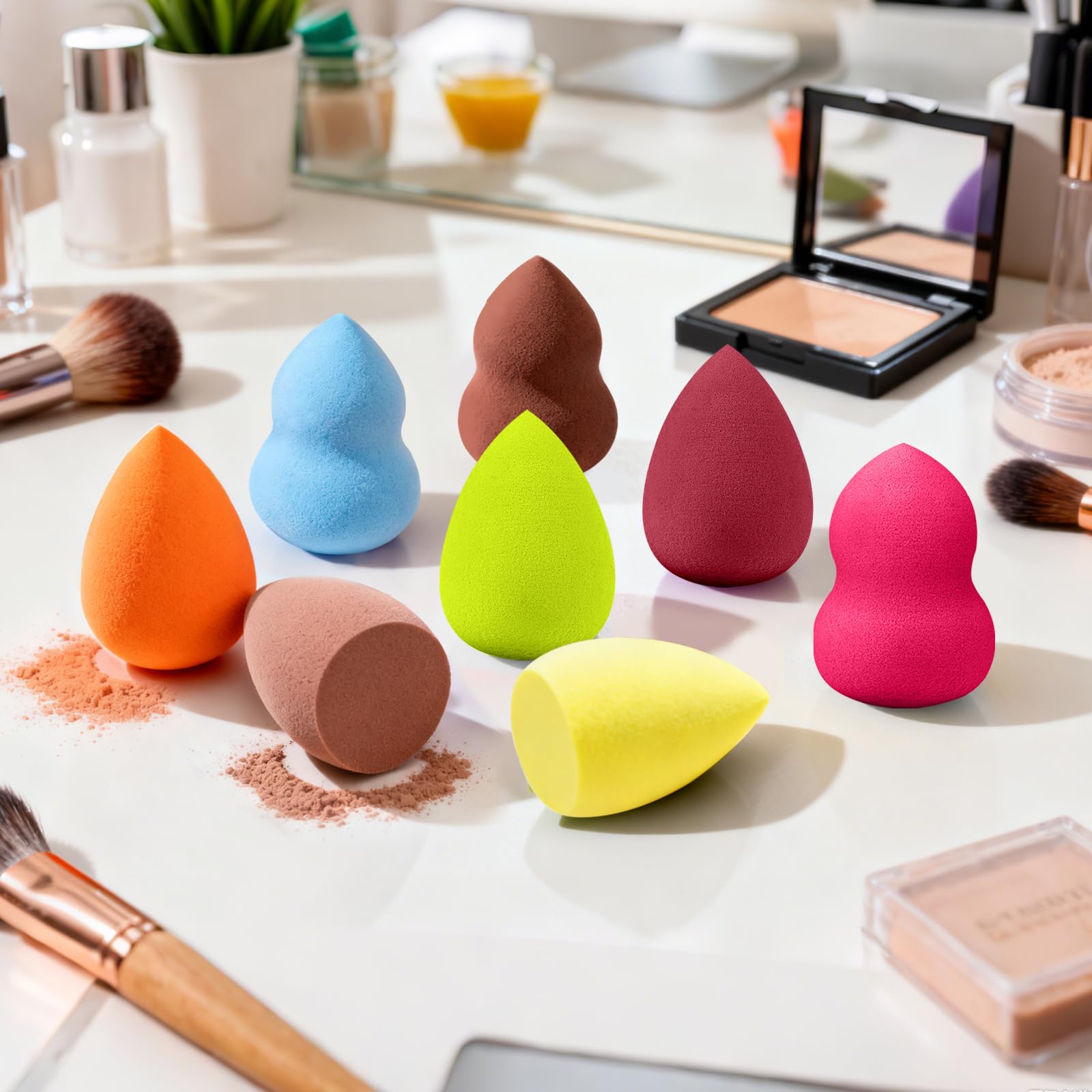 QSdywlyd 30pcs variety of shapes and colors for versatile blending.