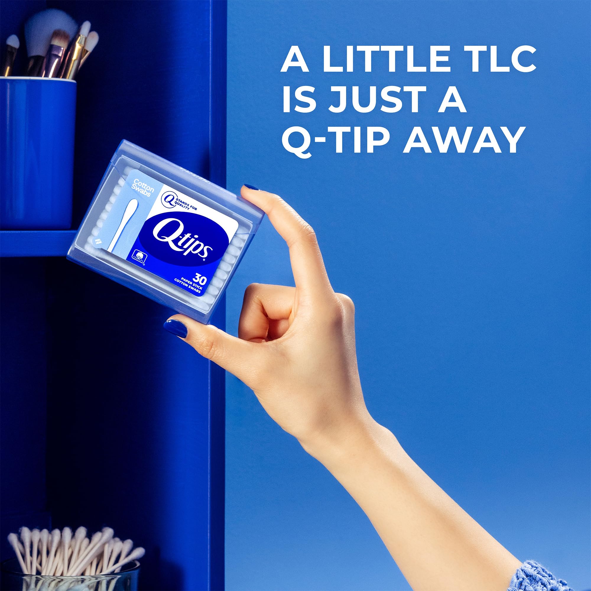 Q-tips Cotton Swabs versatile household essential for crafts and cleanup.