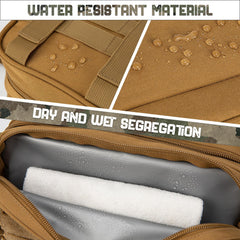QT&QY 900D water-resistant fabric protects essentials in rain or splash.