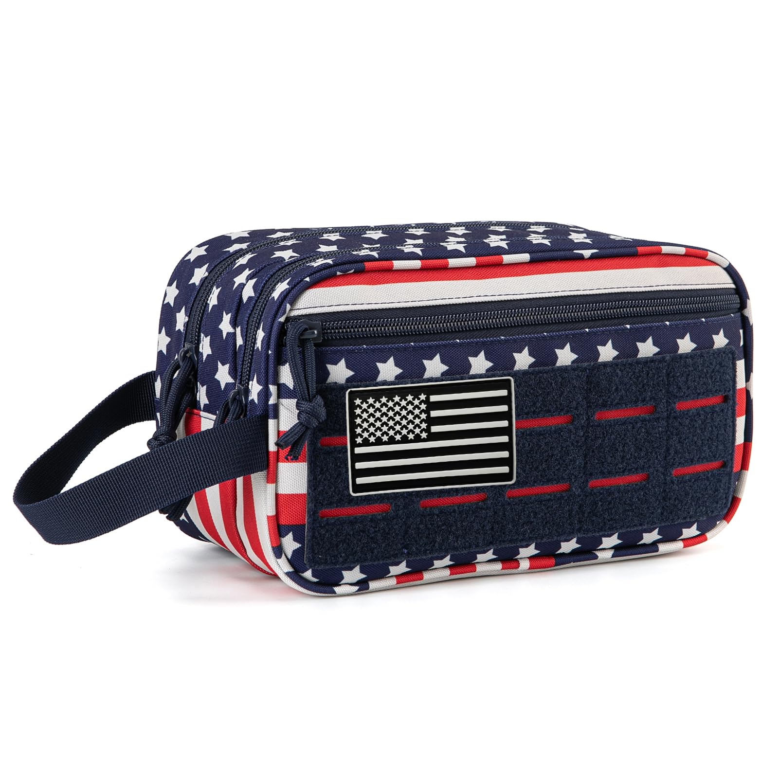 QT&QY tactical toiletry bag front view demonstrates durable travel companion