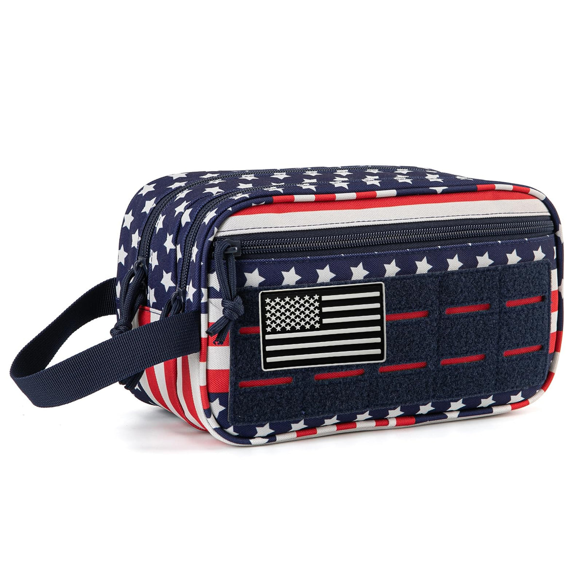 QT&QY tactical toiletry bag front view demonstrates durable travel companion