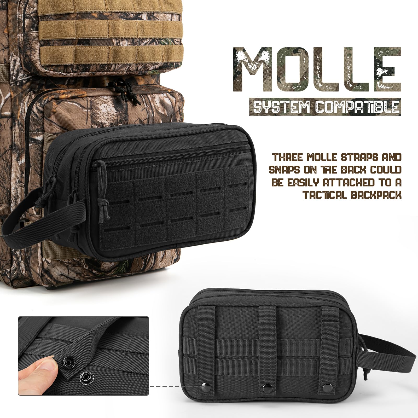 QT&QY travel-ready dopp kit ideal for gym, camping, and trips.