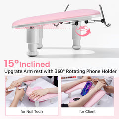 Quaferen arm-rest-height-adjustable offers precise height for customized comfort.