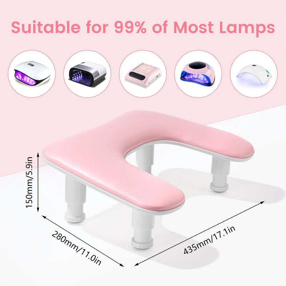 Quaferen arm rest non-slip pads provide a stable workstation.