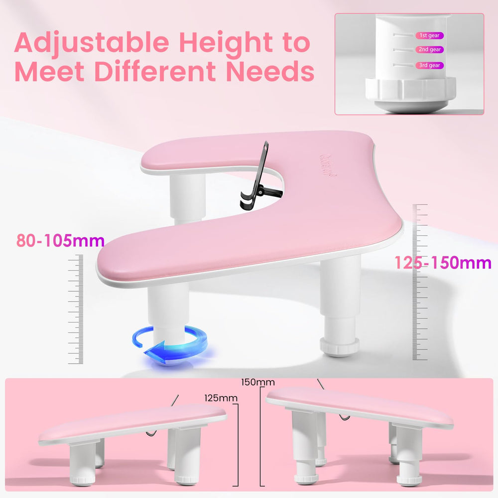 Quaferen arm rest slip-free pads keep the workstation stable.