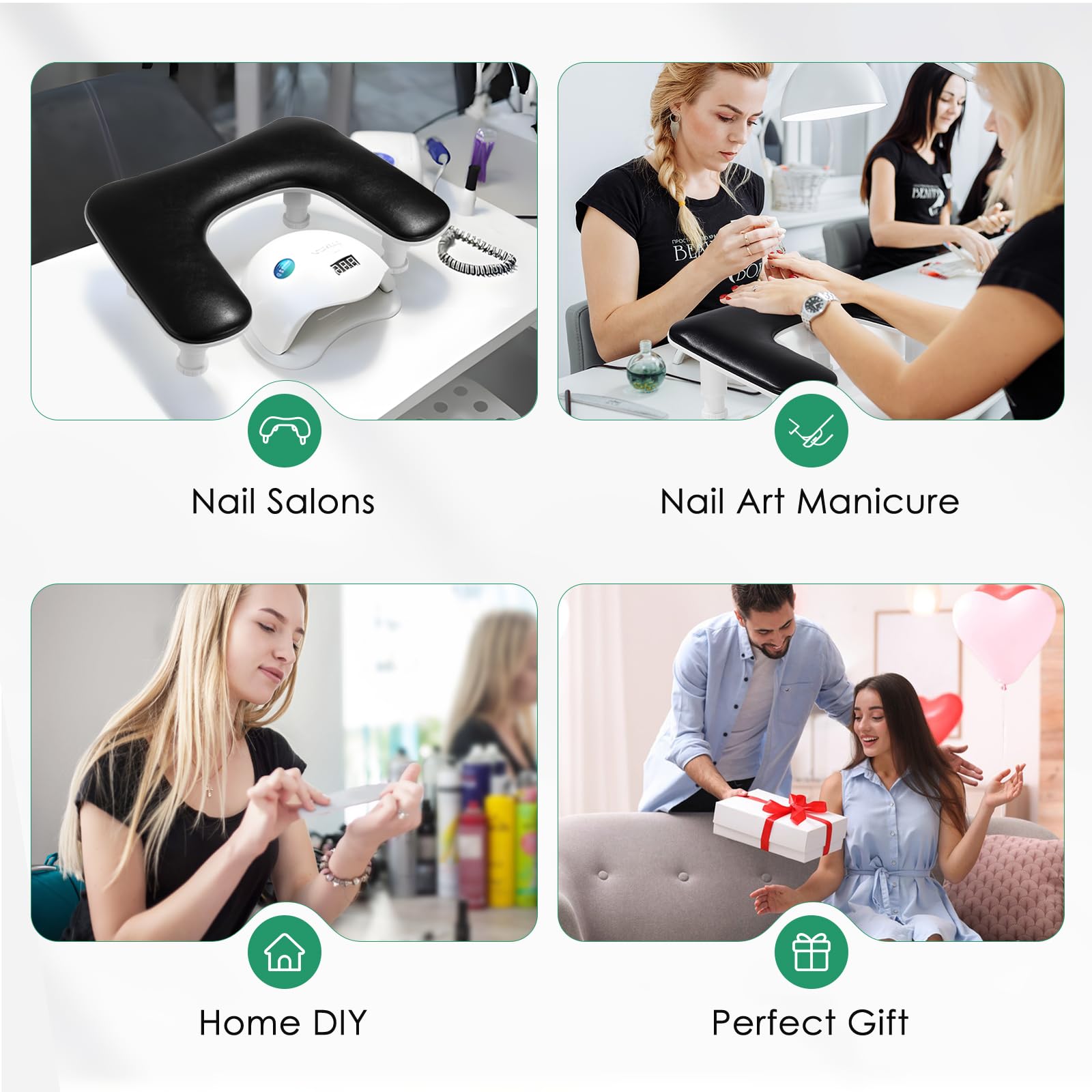 Quaferen gift-ready box emphasizes premium presentation for nail art enthusiasts.