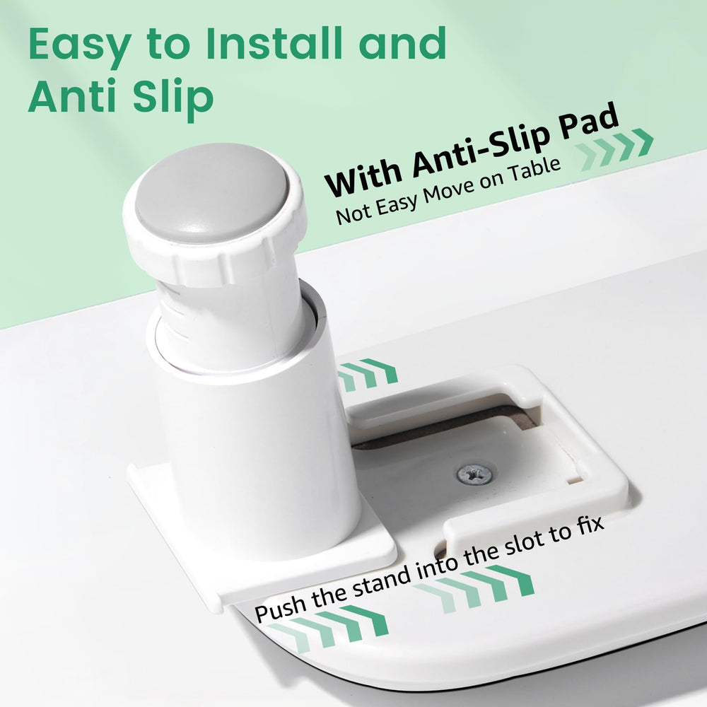Quaferen arm rest fits most nail dryers, keeping tools within easy reach.