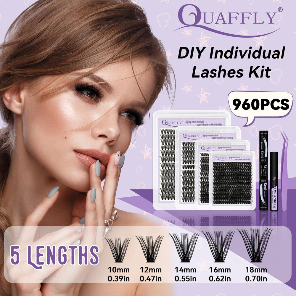 QUAFFLY lash bond adhesive bottle demonstrating strong hold