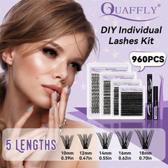QUAFFLY lash bond adhesive bottle demonstrating strong hold