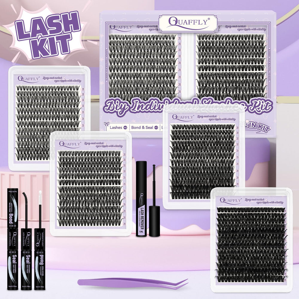 QUAFFLY four-styles lash trays closeup two highlights easy customization