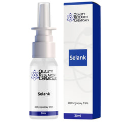 QUALITY RESEARCH CHEMICALS Selank spray front view for easy, consistent dosing.