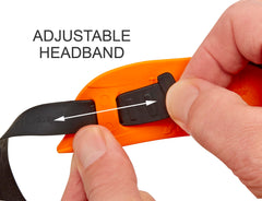Quality Time beard-neckline shaper elastic headband provides comfortable hands-free use.