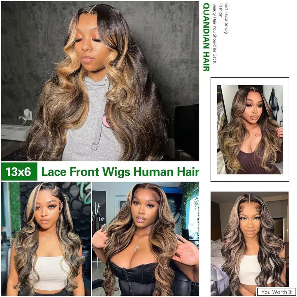 QUANDIAN 180% density body wave wig offers fuller look with natural bounce