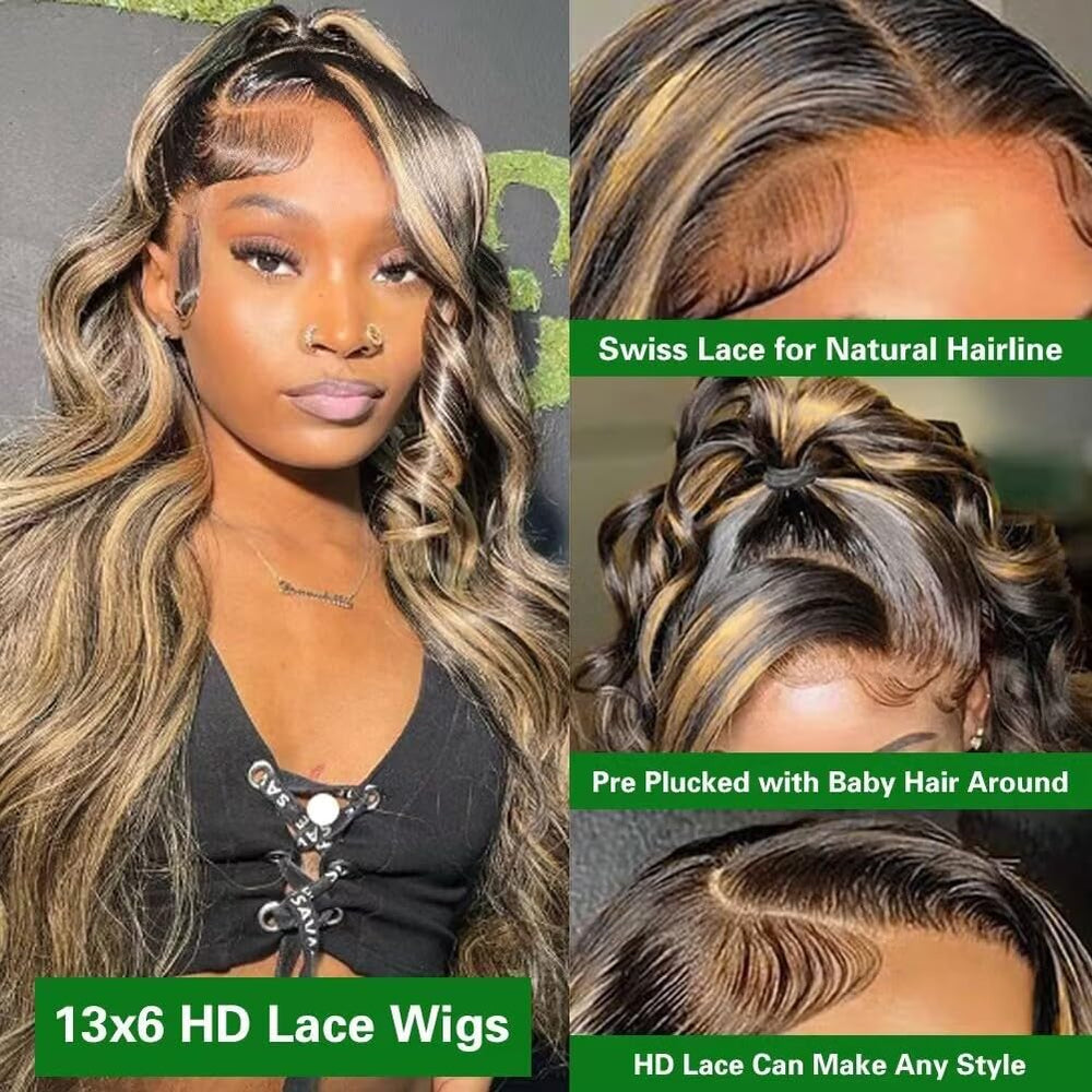 QUANDIAN body-wave hair texture detail showcases soft, bouncy movement