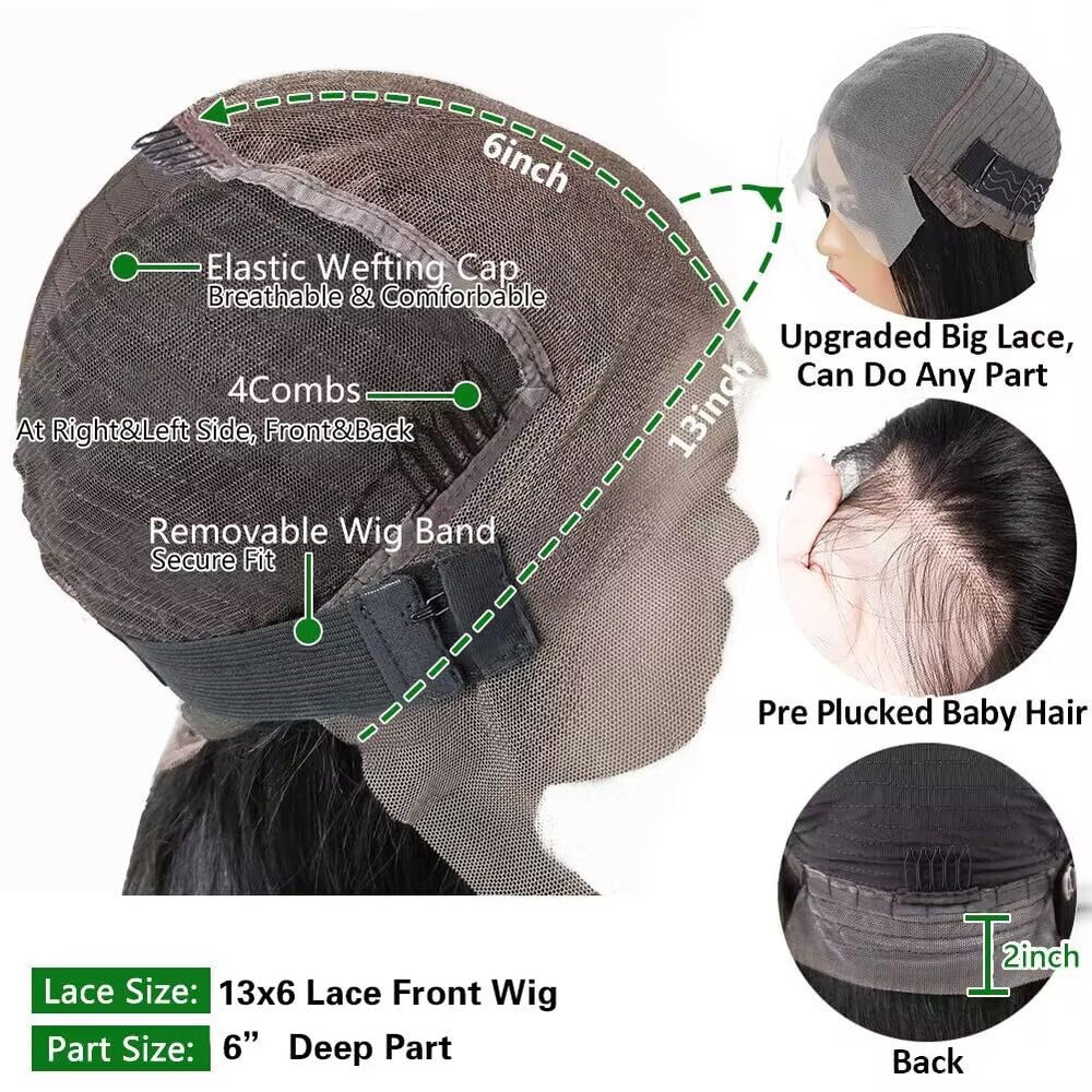 QUANDIAN glueless wig design supports easy wear and adjustable sizing