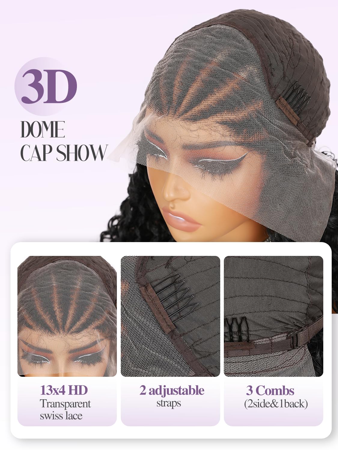 Quantum Love heat-resistant synthetic fiber wig maintains shape all day