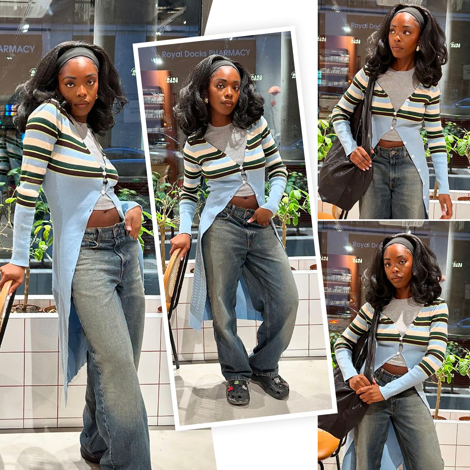 Quantum Love Yaki curly headband wig ponytail-ready image shows versatile styling options.