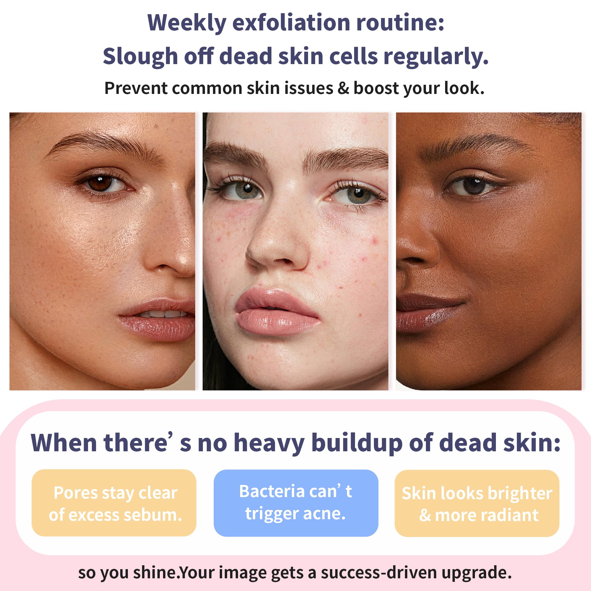Quarxery Gel showing tightened pores after regular use.