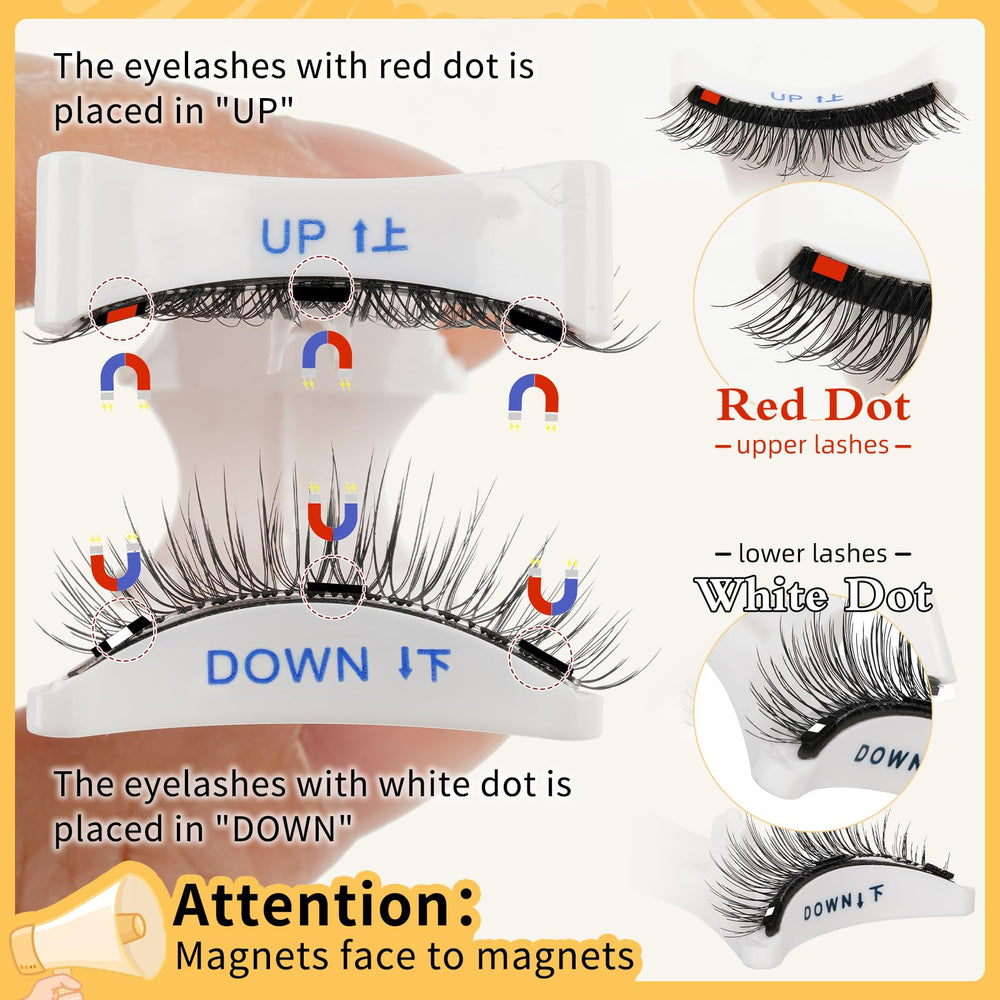 QUEWEL magnetic eyelashes natural look close up showing lightweight comfort
