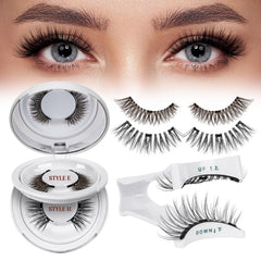 QUEWEL reusable magnetic eyelashes two-pair kit for quick, confident wear