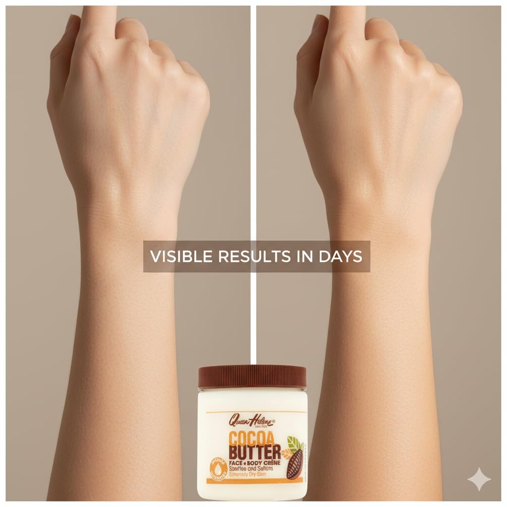 Queen Helene Cocoa Butter Creme jar front view with generous 15 oz size.