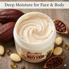 Queen Helene Cocoa Butter Creme texture demonstrates smooth, creamy application.