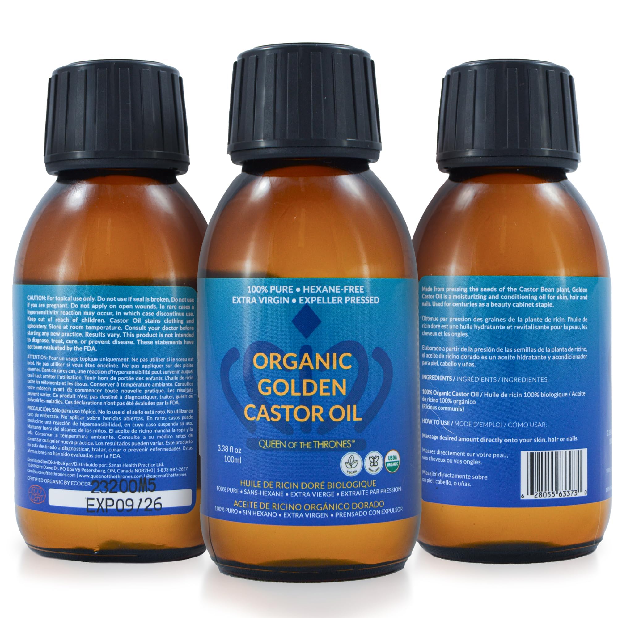 Queen of the Thrones castor oil for nails and brows supports conditioning.