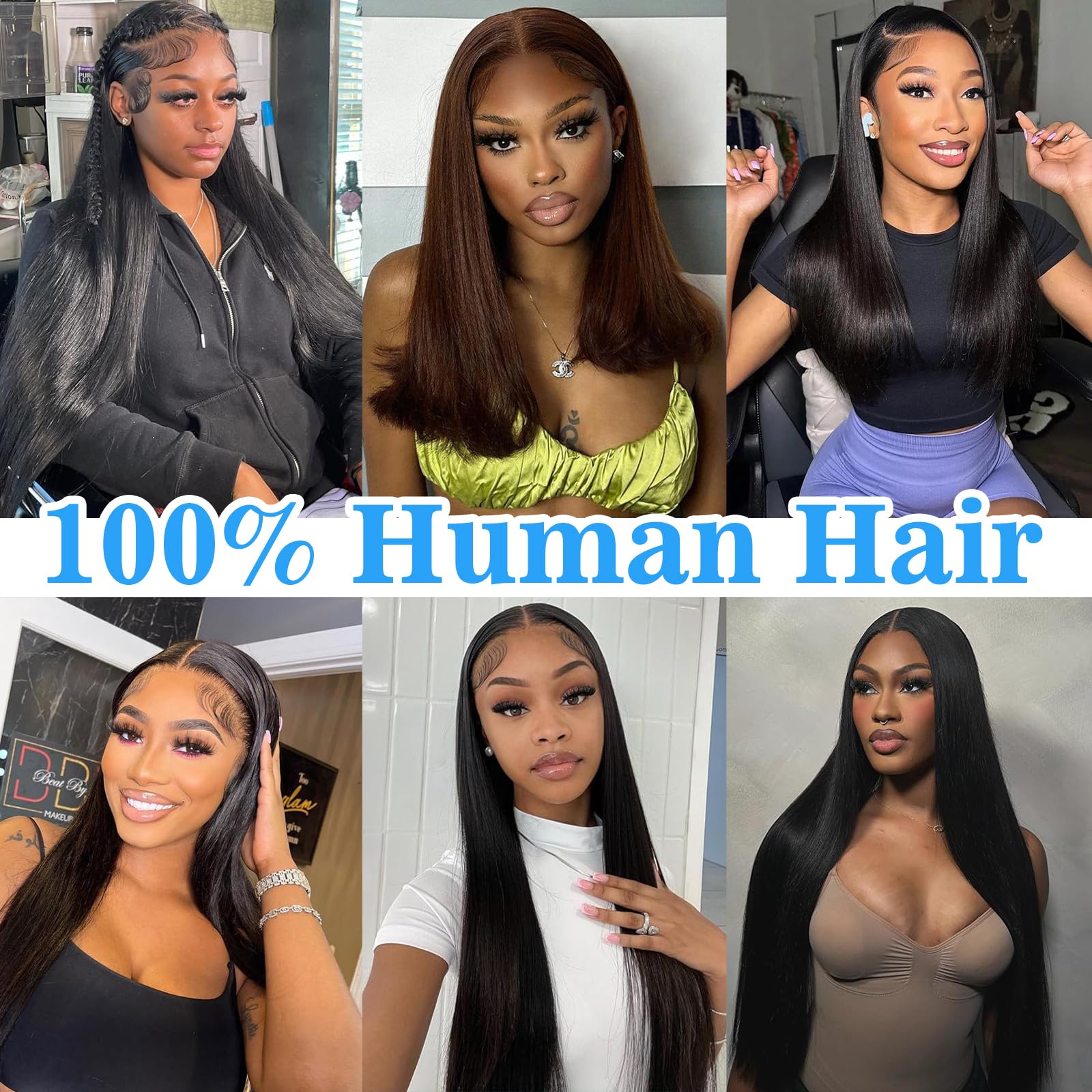Queenset straight bundles party-style look with versatile styling options