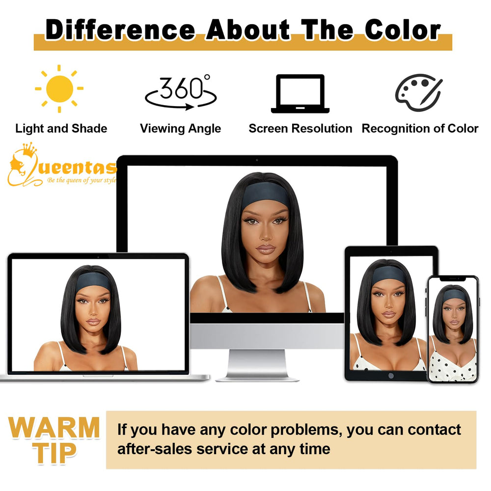 QUEENTAS ponytail/bun-friendly wig supports versatile styling options.