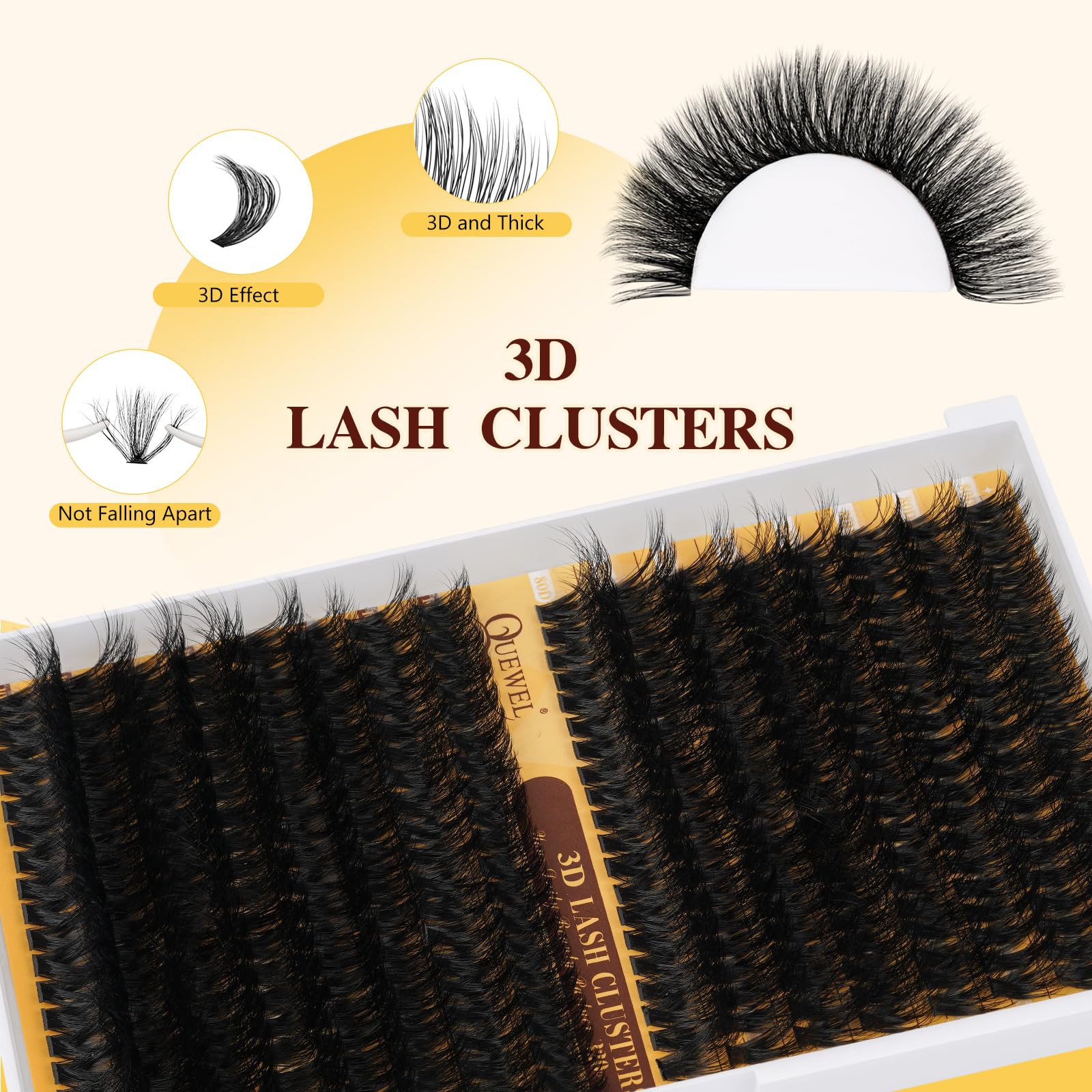 QUEWEL Lash Bond and Seal 10ml for strong, long-lasting hold