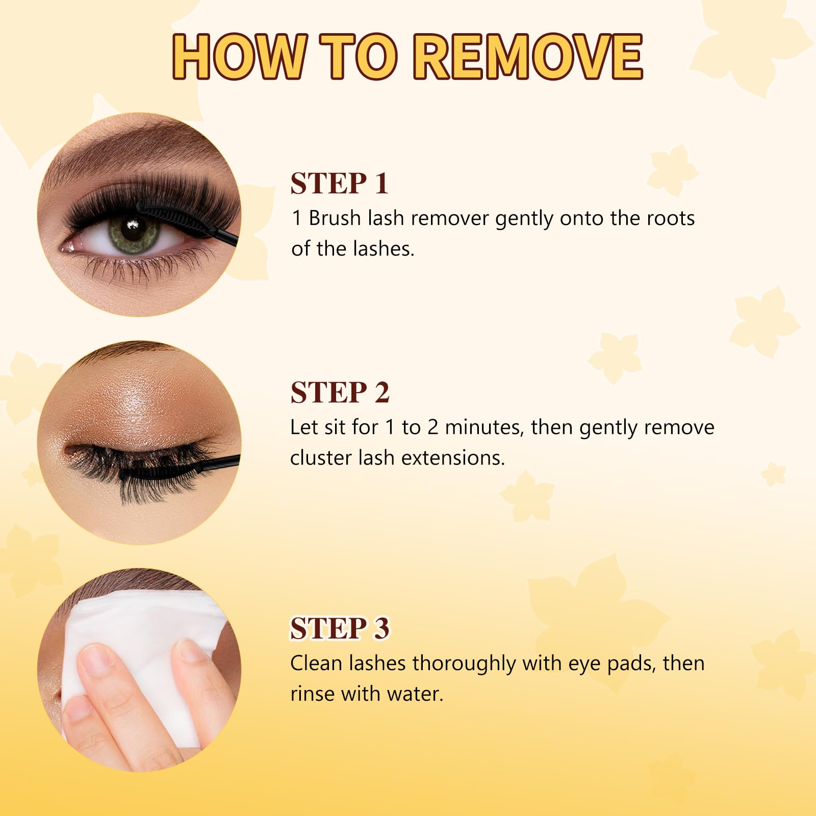 QUEWEL Lash Look Before and After demonstrates 3D volume effect