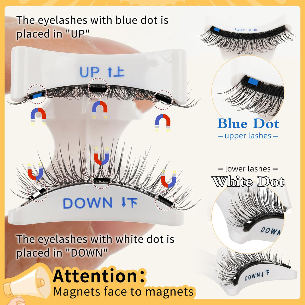 QUEWEL magnetic eyelashes applicator for quick glue-free application