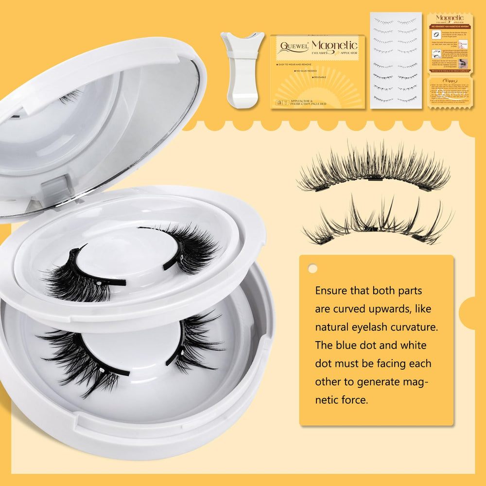 QUEWEL magnetic eyelashes reusable design supports eco-friendly beauty routines.