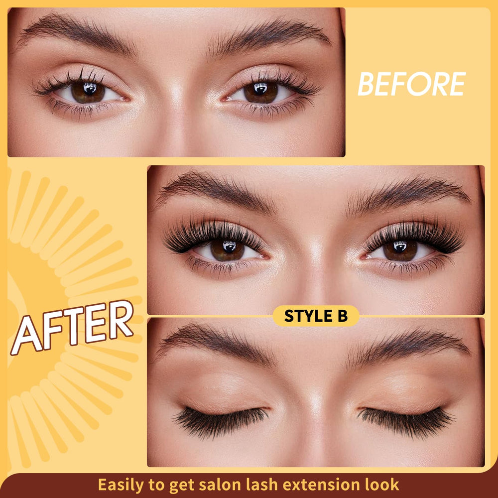 QUEWEL natural wispy magnetic lashes for a subtle, realistic look