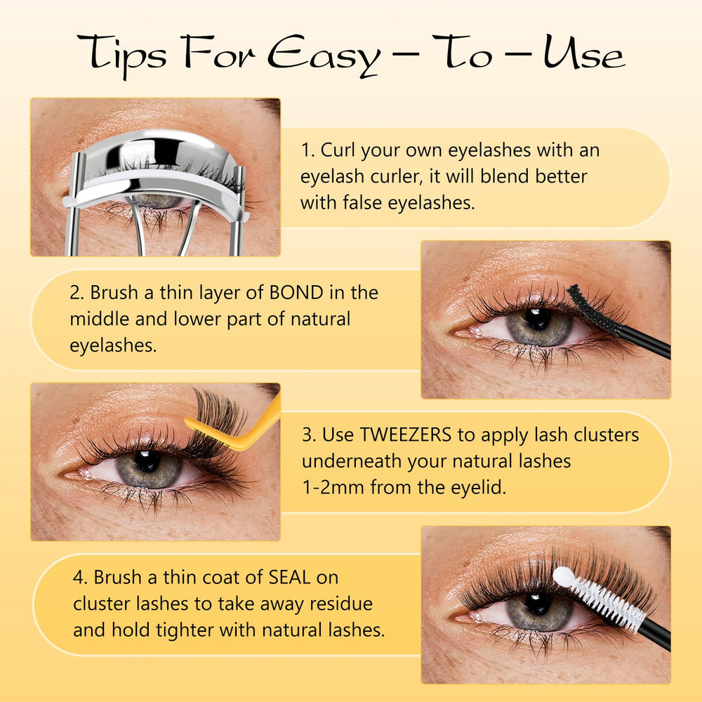 QUEWEL waterproof seal helps maintain lash look during workouts or rain