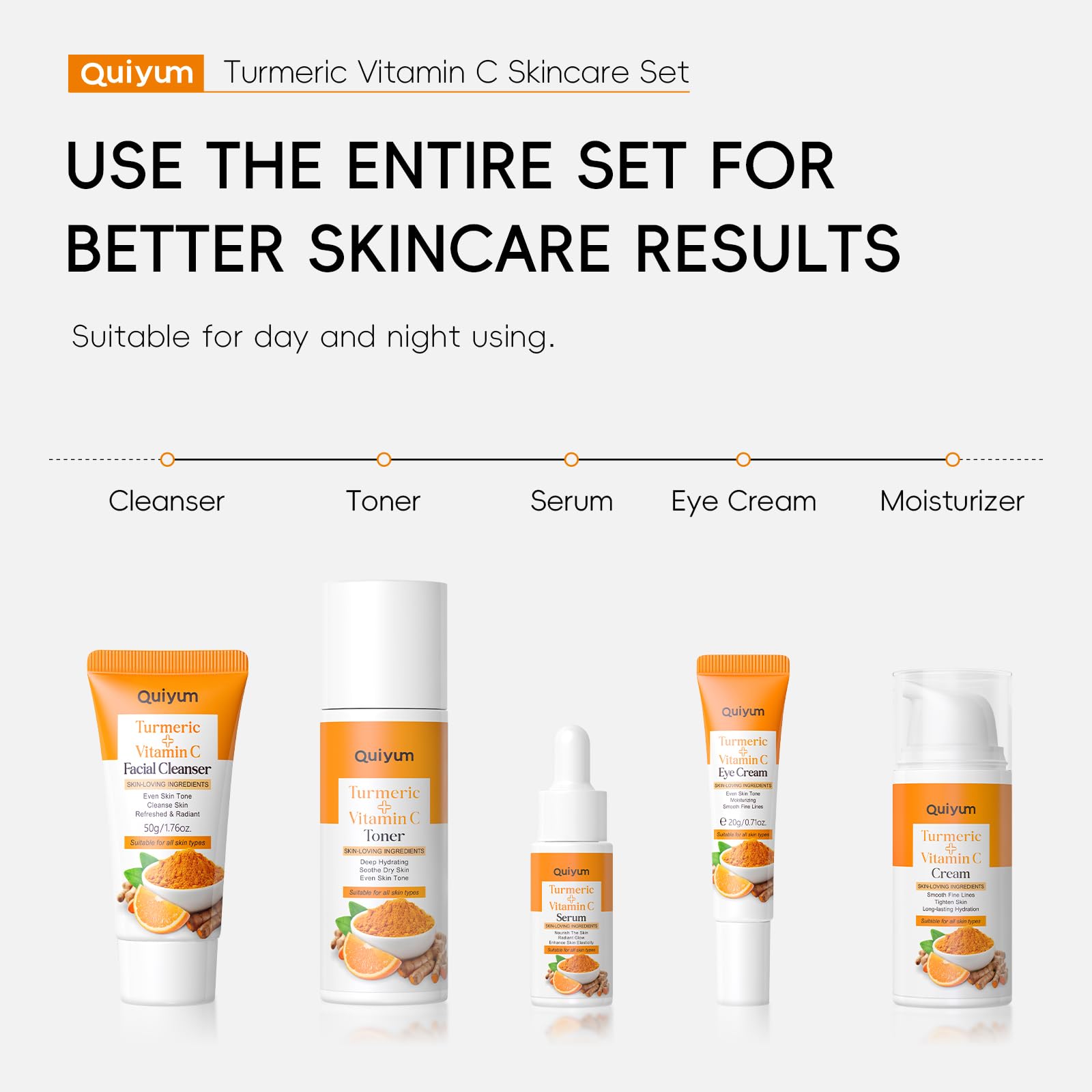 QUIYUM Turmeric Vitamin C set gift packaging highlights thoughtful holiday gifting option