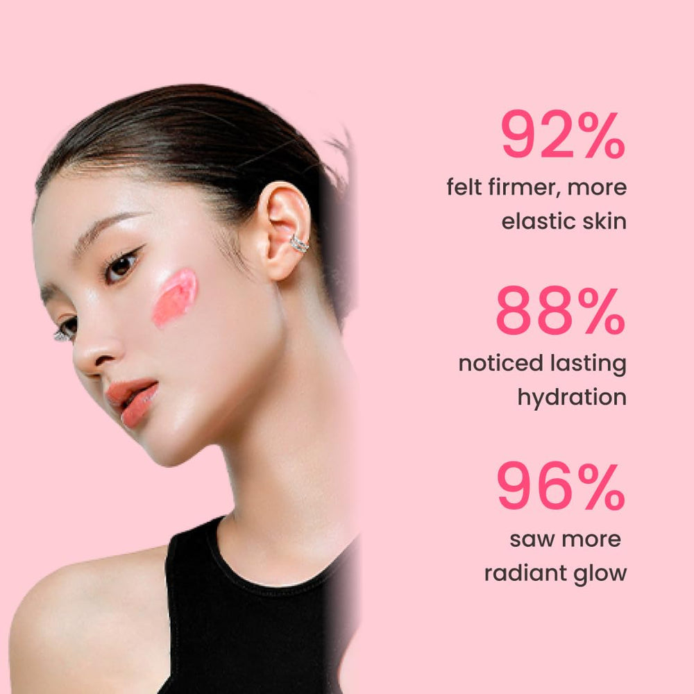 QUIA Collagen Jelly Cream dermatologist tested badge visible