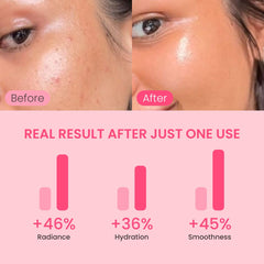 QUIA Collagen Jelly Cream jar dispensing shows fast absorption for all skin types