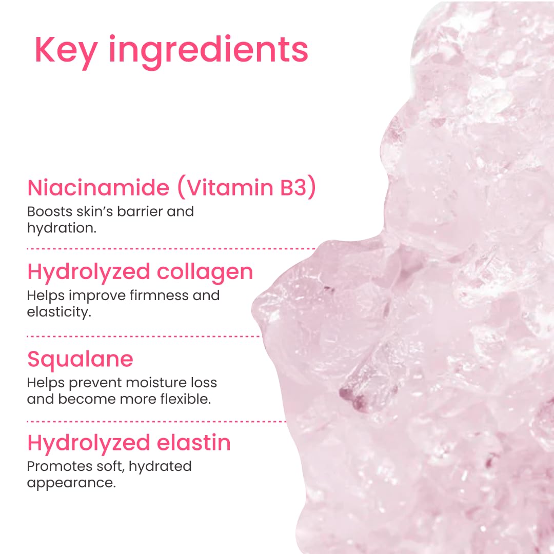 QUIA Collagen Jelly Cream on skin shows non greasy smooth finish