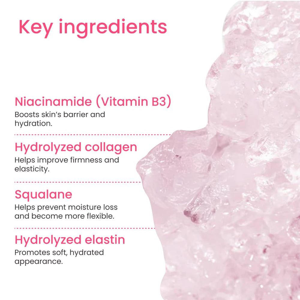 QUIA Collagen Jelly Cream on skin shows non greasy smooth finish