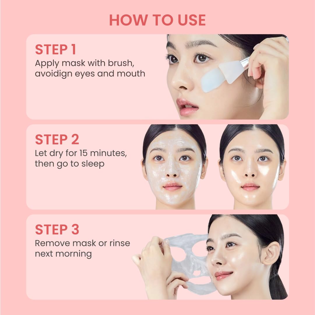 QUIA Collagen Wrapping Mask key ingredients hydrolyzed collagen and niacinamide.