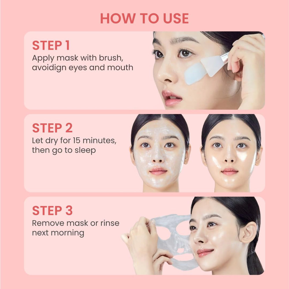 QUIA Collagen Wrapping Mask key ingredients hydrolyzed collagen and niacinamide.