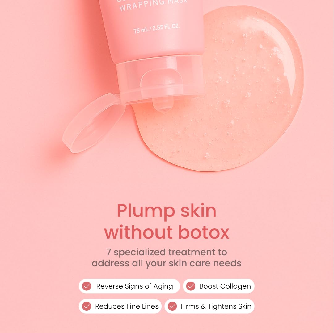 QUIA Collagen Wrapping Mask silicone brush for precise, even application.