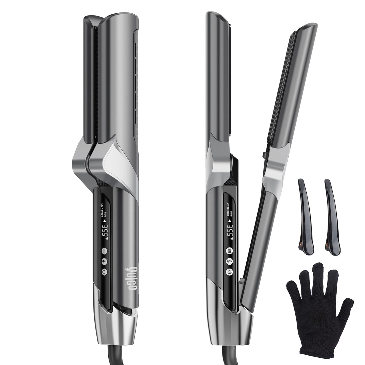 Quico hair dryer air straightener front view for quick styling and control