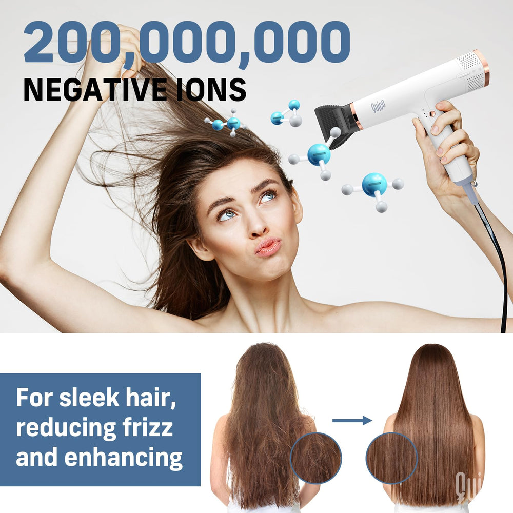 Quico hair dryer ergonomic handle designed for comfortable grip