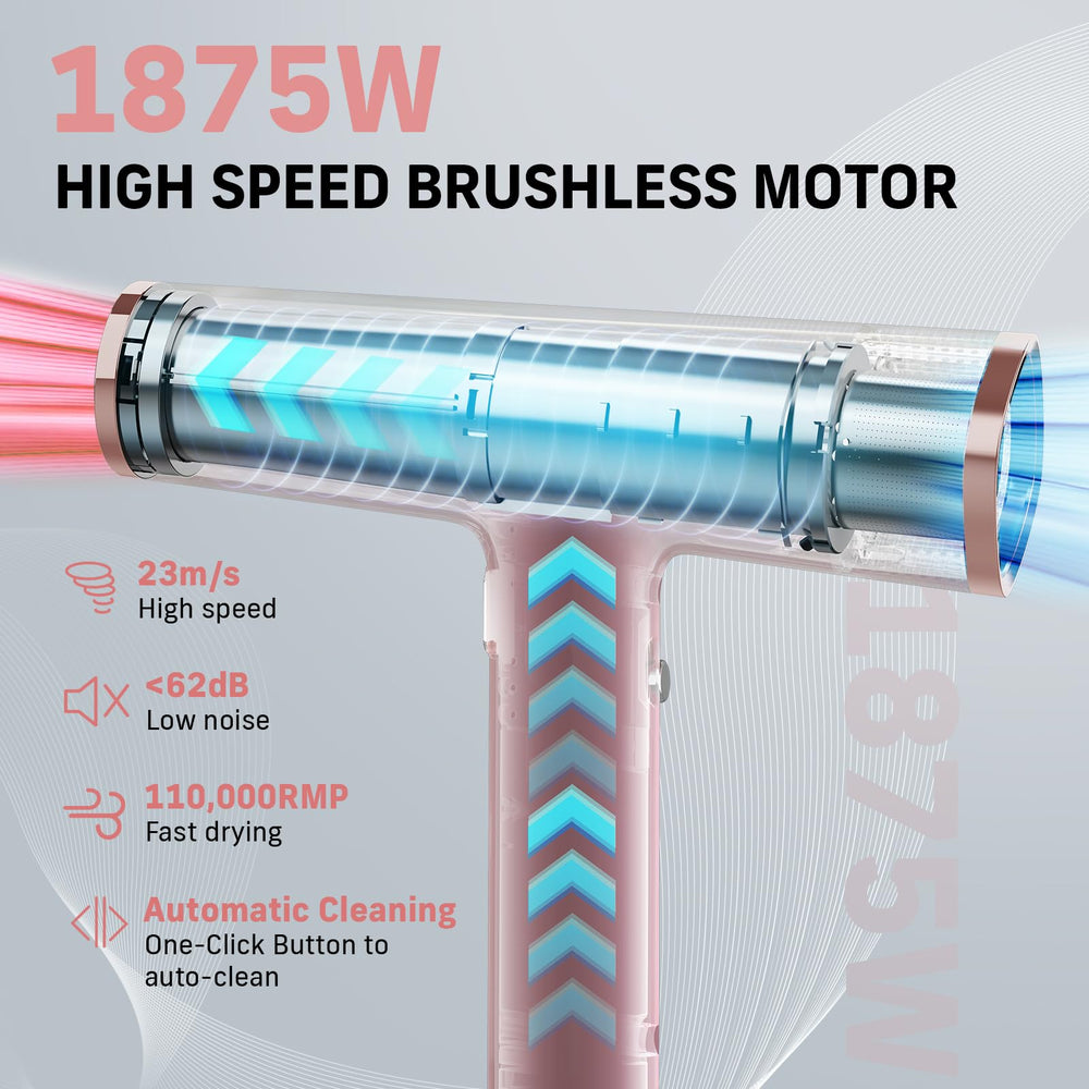 Quico hair dryer side view showing ergonomic grip for comfortable handling