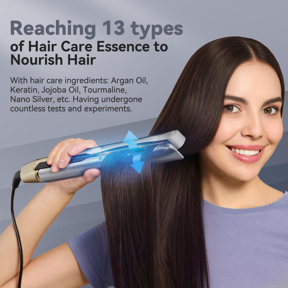 QUICO hair straightener dual voltage design ready for worldwide travel with compatibility