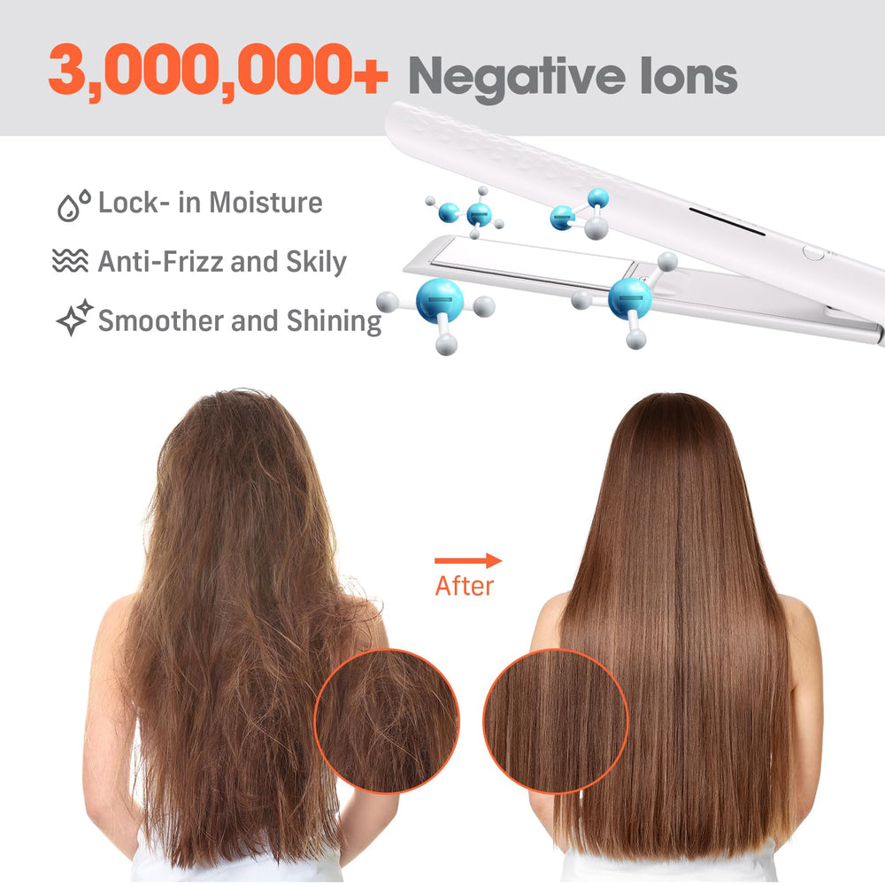 Quico Hair Straightener temperature settings display — multiple heat options.